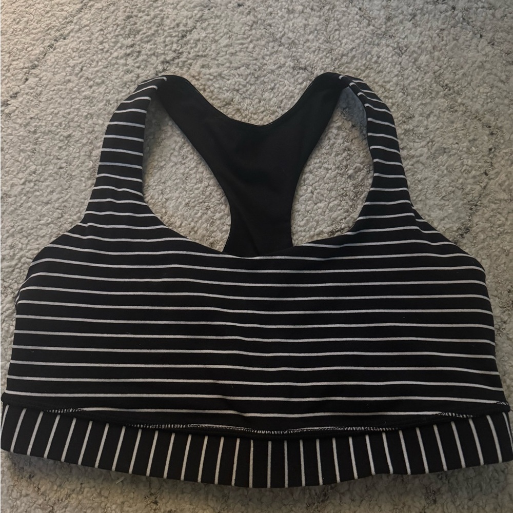 Lululemon Striped Sports Bra